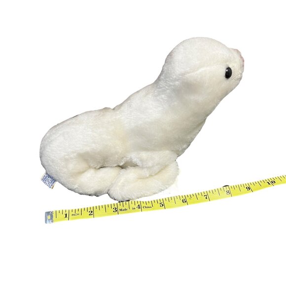 VTG Dakin 1976 Bean Bags Finnegan Seal Plush White Stuffed Animal 10" TAGS - Picture 10 of 10